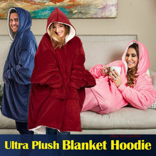 5 Colors Oversized Soft Warm Comfortable Hoodie with Large Front Pocket-UlGadget