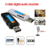 32GB Micro SD Black/White USB Voice Recorder-UlGadget