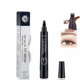 4 Colors 3D Microblading Waterproof Natural Tattoo Eyebrow-UlGadget