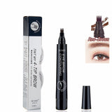 4 Colors 3D Microblading Waterproof Natural Tattoo Eyebrow-UlGadget