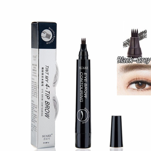 4 Colors 3D Microblading Waterproof Natural Tattoo Eyebrow-UlGadget