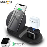 Wireless Charger Stand Charge Dock Station Charger for Apple Watch Series 5/4/3/2 iPhone 11 X XS-UlGadget