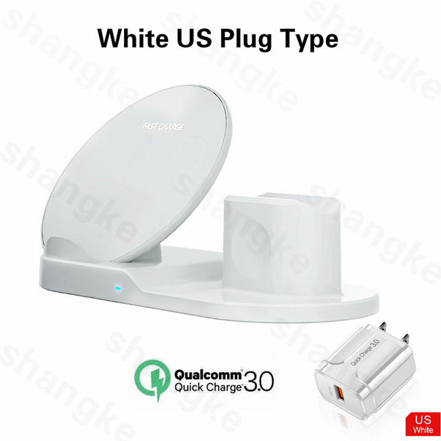 Wireless Charger Stand Charge Dock Station Charger for Apple Watch Series 5/4/3/2 iPhone 11 X XS-UlGadget