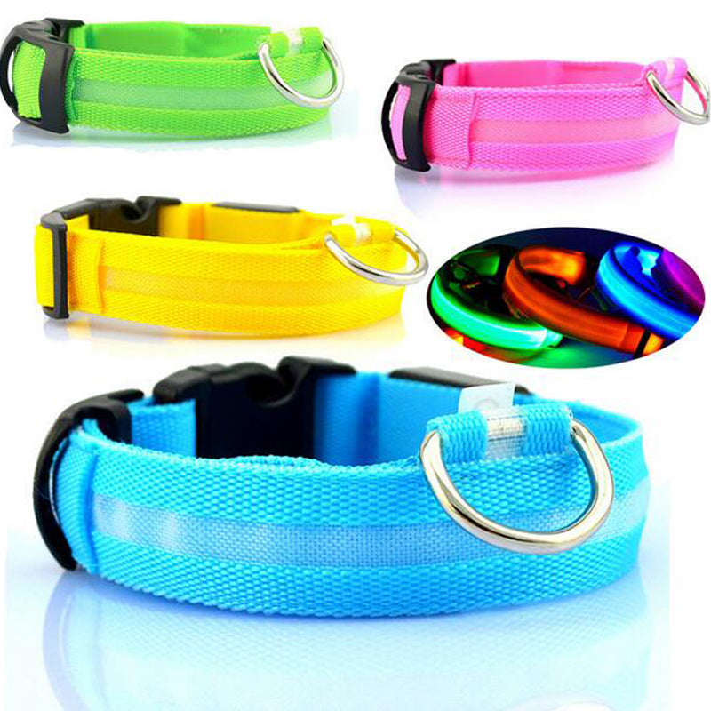 Pet Accessories 6 Colors & 6 Sizes Night Safety USB Rechargeable Nylon Pet Led Collar-UlGadget