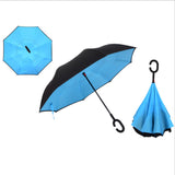 Colorful Windproof Reverse Folding Double Layer Inverted Umbrella Hands For Car-UlGadget