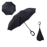 Colorful Windproof Reverse Folding Double Layer Inverted Umbrella Hands For Car-UlGadget