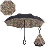 Colorful Windproof Reverse Folding Double Layer Inverted Umbrella Hands For Car-UlGadget