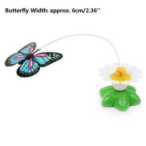 Colorful Plastic Funny Butterfly or Bird Electric Rotating Cat Toy-UlGadget