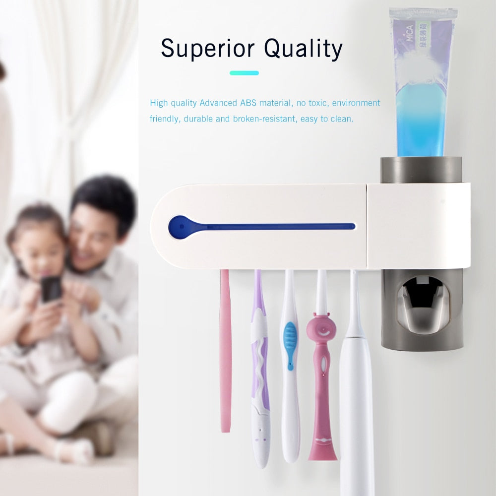 2-IN-1 Ultraviolet ABS Toothbrush Disinfector-UlGadget