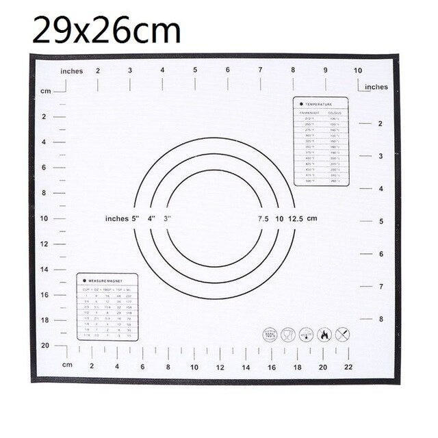 Non-Stick Baking Mat Silicone Fondant Pastry Bakeware Cooking Tools Four Sizes-UlGadget