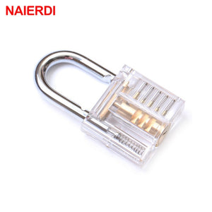 Transparent Padlock Set Visible With Broken Key Removing Hooks Lock Extractor Set-UlGadget