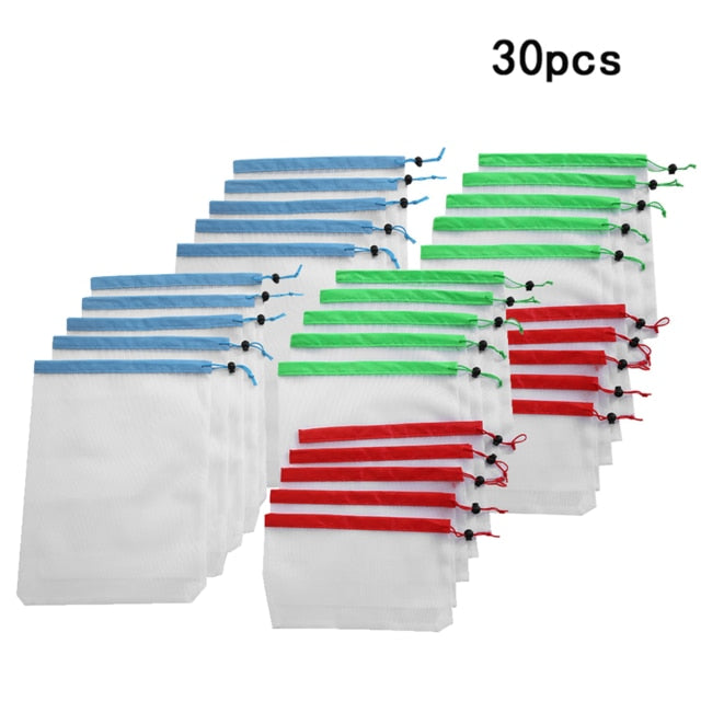 15PCS 3 Sizes Eco-Friendly Reusable Mesh Produce Bag-UlGadget