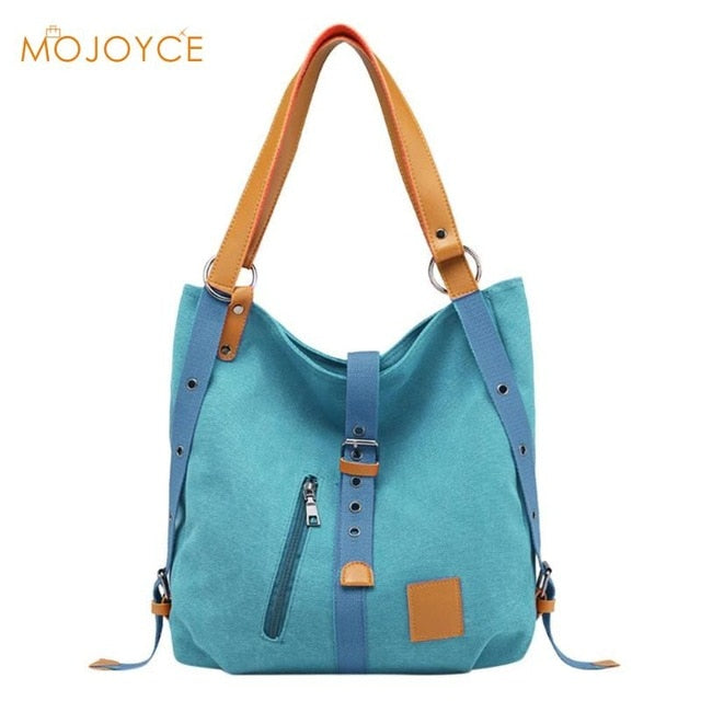 Women Canvas Casual The Versatile Large Capacity Zipper Shoulder Bag-UlGadget