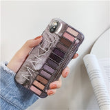 Soft Silicone Makeup Eyeshadow Palette Phone Case For iphone XS Max XR XS 11 11Pro Max for iphone 6 6s 7 8 plus-UlGadget