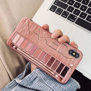 Soft Silicone Makeup Eyeshadow Palette Phone Case For iphone XS Max XR XS 11 11Pro Max for iphone 6 6s 7 8 plus-UlGadget