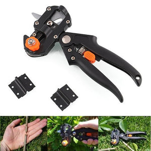 Garden Grafting Pruner Chopper Vaccination Cutting Tools with 2 Blades Plant Shears Scissors Secateurs-UlGadget