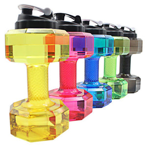 Large SHAPED WATER BOTTLE 2.2L Sport Running Fitness Exercise Gym Shake Weight-UlGadget