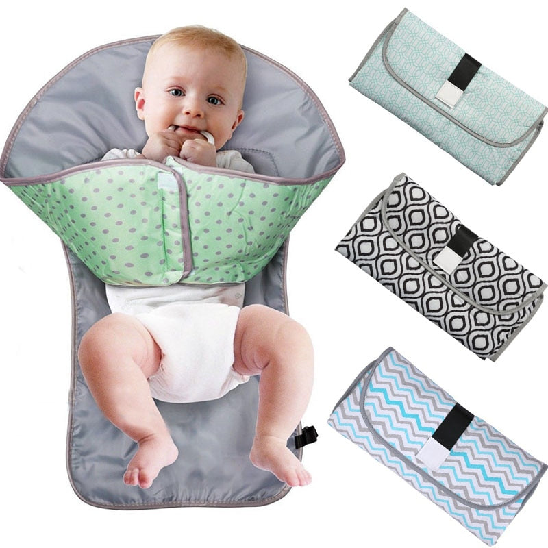 Multifunctional Portable Foldable 3-in-1 Baby Hand Changing Pad-UlGadget