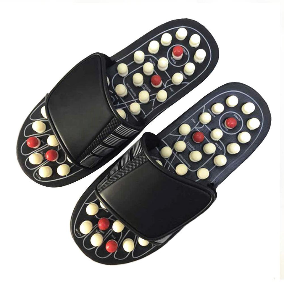 Acupuncture Healthy Relaxation Reflex Stress Rotating Men And Women Slippers-UlGadget