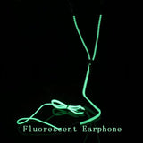 Led style earphone Zipper Bass Mic Headset Night Lighting Colors-UlGadget