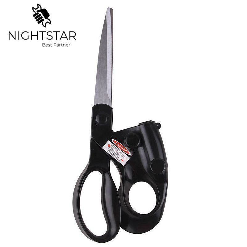 2019 Popular New Professional Laser Guided Scissors For home Crafts Wrapping Gifts Fabric Sewing Cut Straight Fast-UlGadget