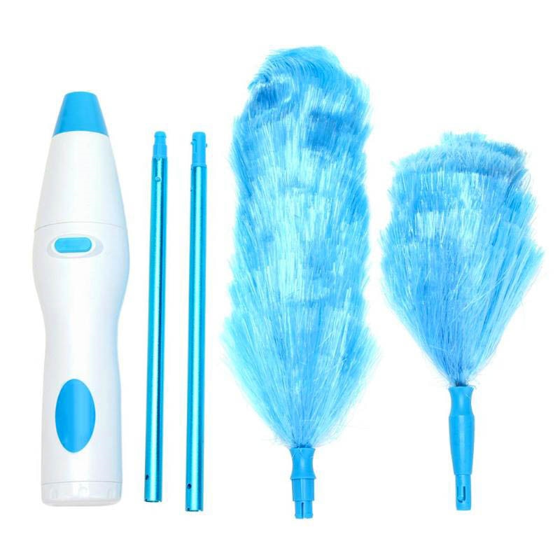 360° Dust Cleaner dusting Brush Static Electricity Motorized Dust Wand Feather Dusters Removes Dust for Kitchen, Office, Car-UlGadget