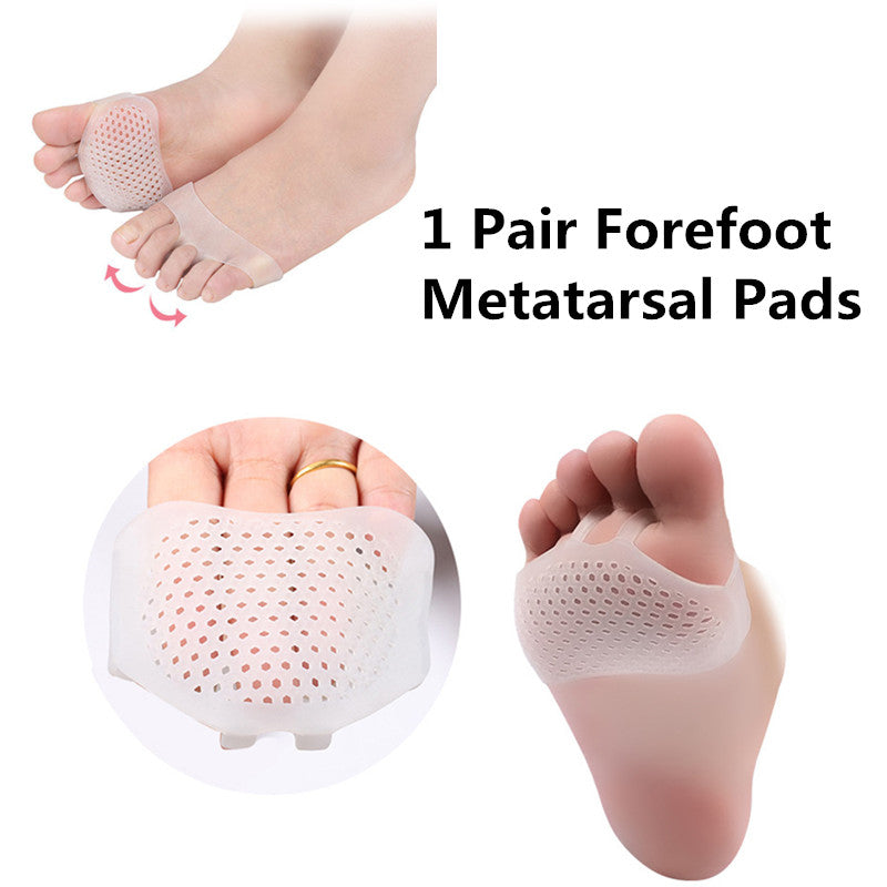 Silicone Breathable Soft Honeycomb Forefoot Metatarsal Gel Pads-UlGadget