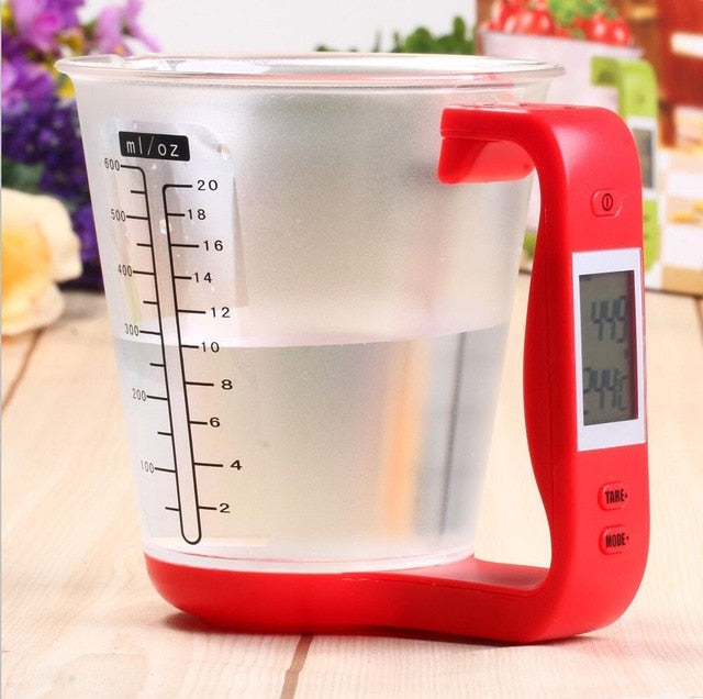 Digital Electronic Measuring Cup Kitchen Scale with LCD Display-UlGadget