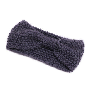 Colorful Women Chunky Cable Knitted Turban Ear Warmer Headwrap-UlGadget