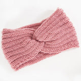 Colorful Women Chunky Cable Knitted Turban Ear Warmer Headwrap-UlGadget