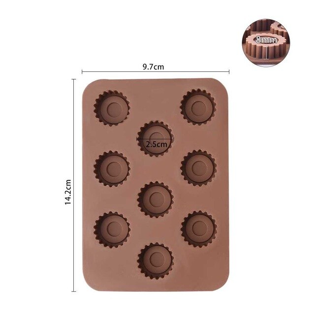 3 PCS Food Grade Silicone Chocolate Spoon Mould Shape Homemade Baking Tool-UlGadget