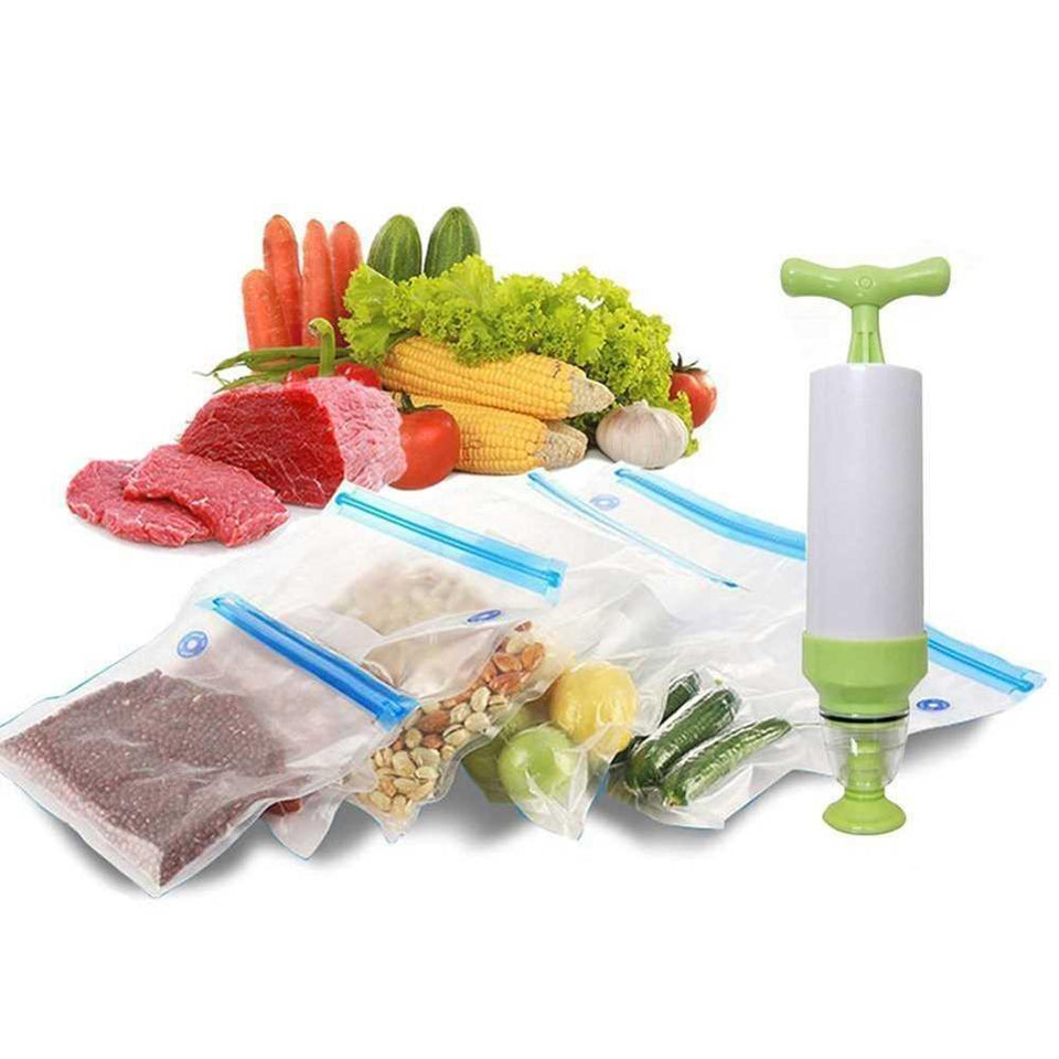 Household Manual Food Vacuum Sealer Food Fruit Packaging Machine-UlGadget