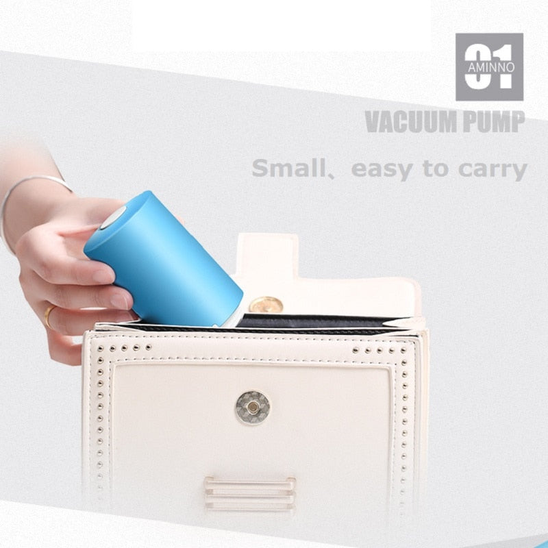 Mini Portable Sealing Automatic Compression Vacuum Pump Bags Always Fresh Seal Vac Food Kitchen tools-UlGadget