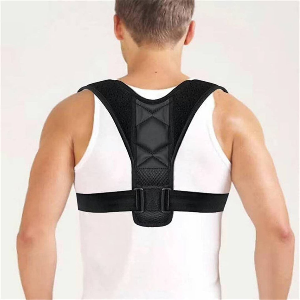 Adjustable Posture Fixer Corrector Shoulder Back Support Belt-UlGadget