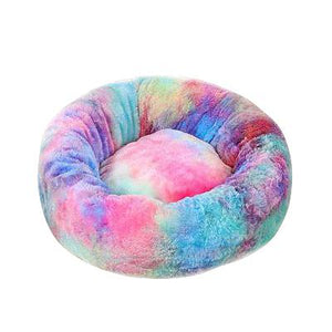 Colorful Ultra Soft Washable Comfy Claming Donut Pet Bed-UlGadget