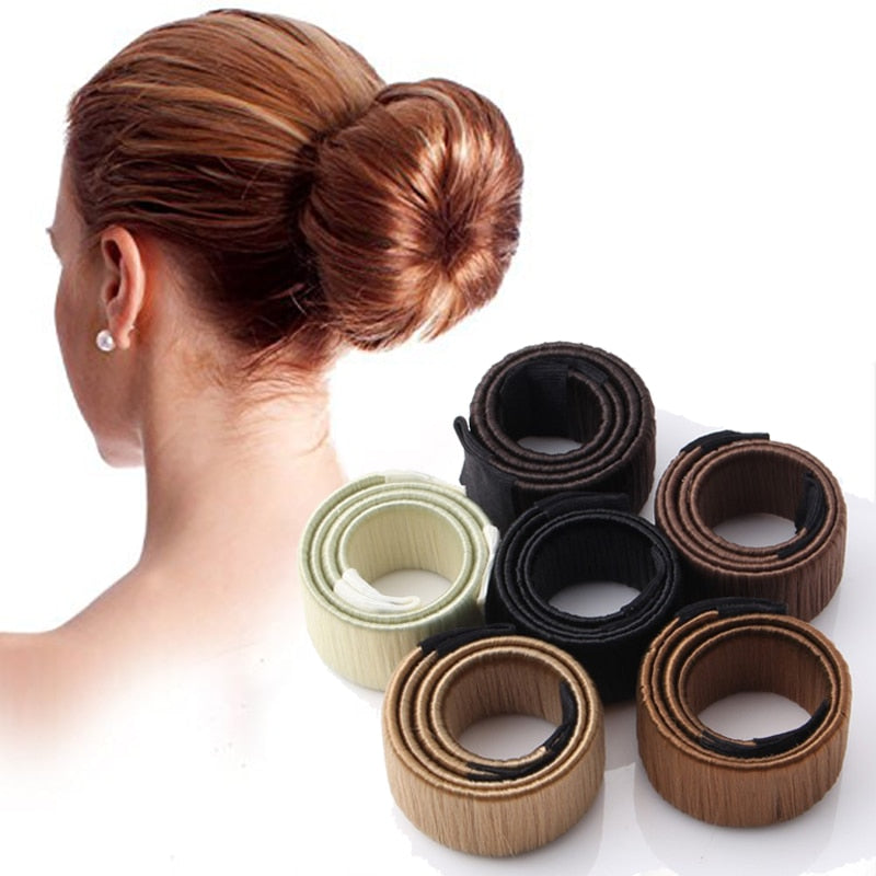 Colorful DIY Hairstyle Tool French Twist Hair Fold Wrap Easy Bun Maker-UlGadget