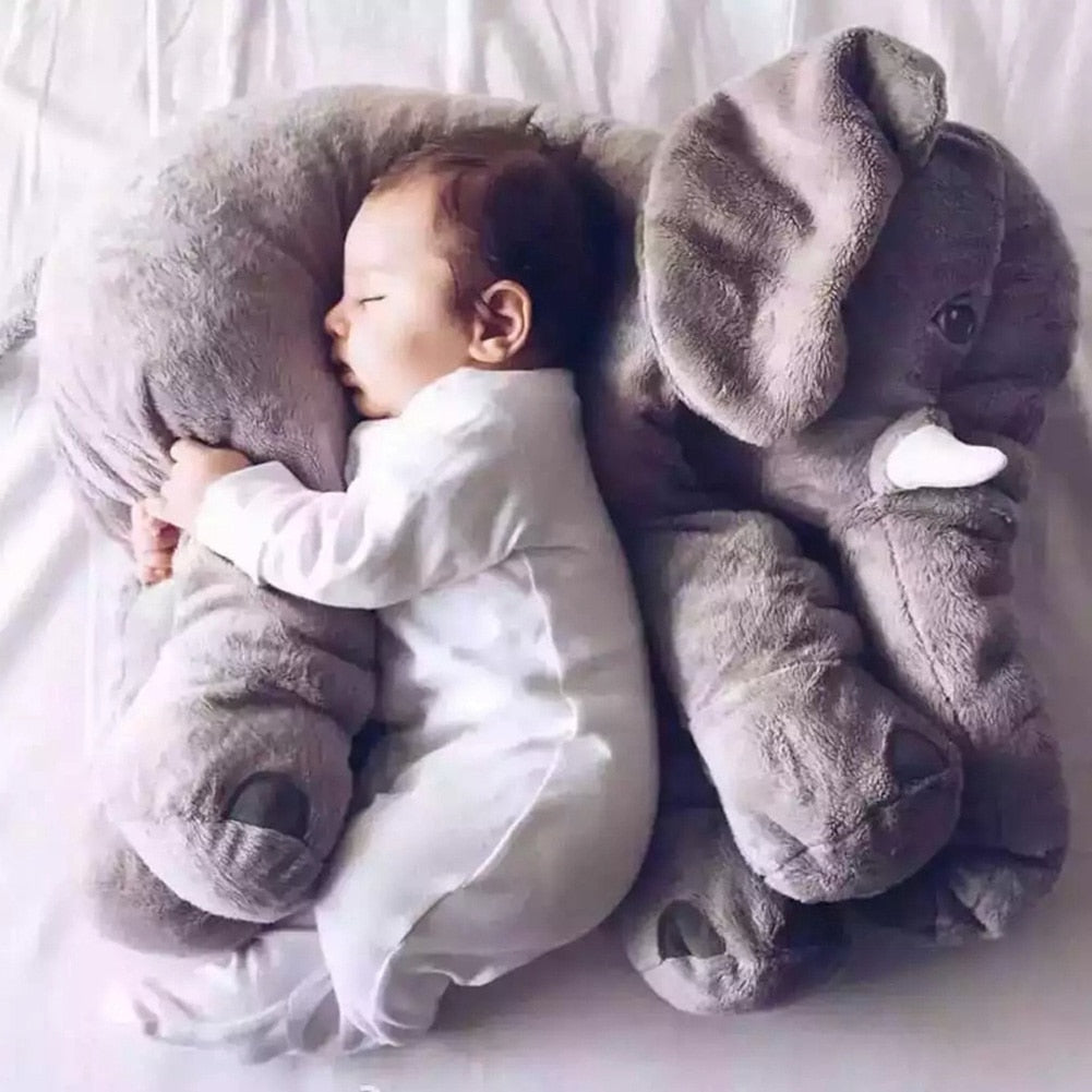 65cm Big Gray Super Soft Sleeping Back Elephant Pillow Doll-UlGadget