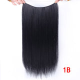 Invisible Halo Hair Extensions Secret Fish Line Hairpieces Synthetic Straight Wavy Hair Extensions-UlGadget