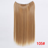 Invisible Halo Hair Extensions Secret Fish Line Hairpieces Synthetic Straight Wavy Hair Extensions-UlGadget