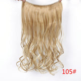 Invisible Halo Hair Extensions Secret Fish Line Hairpieces Synthetic Straight Wavy Hair Extensions-UlGadget