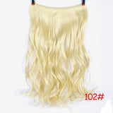 Invisible Halo Hair Extensions Secret Fish Line Hairpieces Synthetic Straight Wavy Hair Extensions-UlGadget