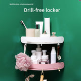 Organizer Snap Up Bathroom Shelf Caddy Shelf Shower Storage Wall Holder Shampoo Gadgets-UlGadget