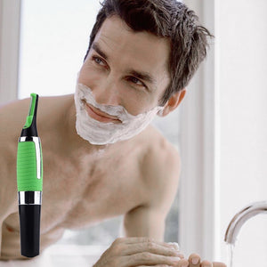 Convenient Handsome Men Stainless Steel Body/Facial Hair Clipper Trimmer Shaver LED Lights-UlGadget