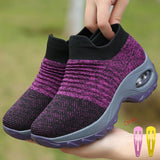 Women's Slip On Shoes Platform Sock Sneakers Flat Breathable Mesh-UlGadget