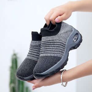 Women's Slip On Shoes Platform Sock Sneakers Flat Breathable Mesh-UlGadget