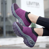 Women's Slip On Shoes Platform Sock Sneakers Flat Breathable Mesh-UlGadget