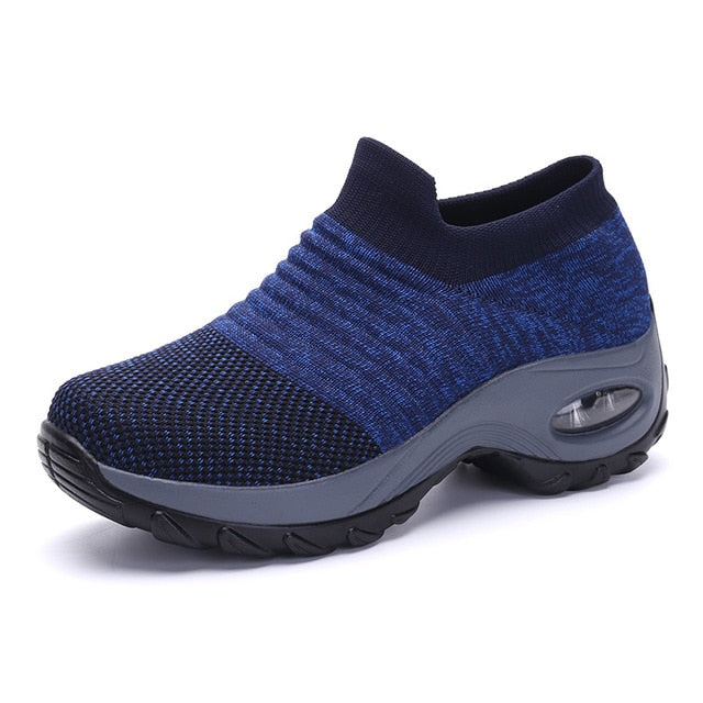 Women's Slip On Shoes Platform Sock Sneakers Flat Breathable Mesh-UlGadget