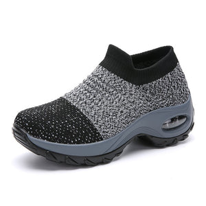 Women's Slip On Shoes Platform Sock Sneakers Flat Breathable Mesh-UlGadget