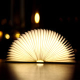 Book Light USB Port Portable Rechargeable LED Magnetic Foldable Wooden Night Light Desk Lamp For Home Decor-UlGadget