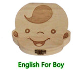 Wooden Baby Milk Teeth Box Save Deciduous Teeth Storage-UlGadget